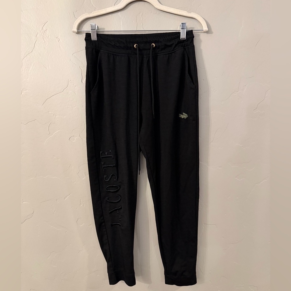 Lacoste Men's Black Sweatpants Joggers, Size Large
